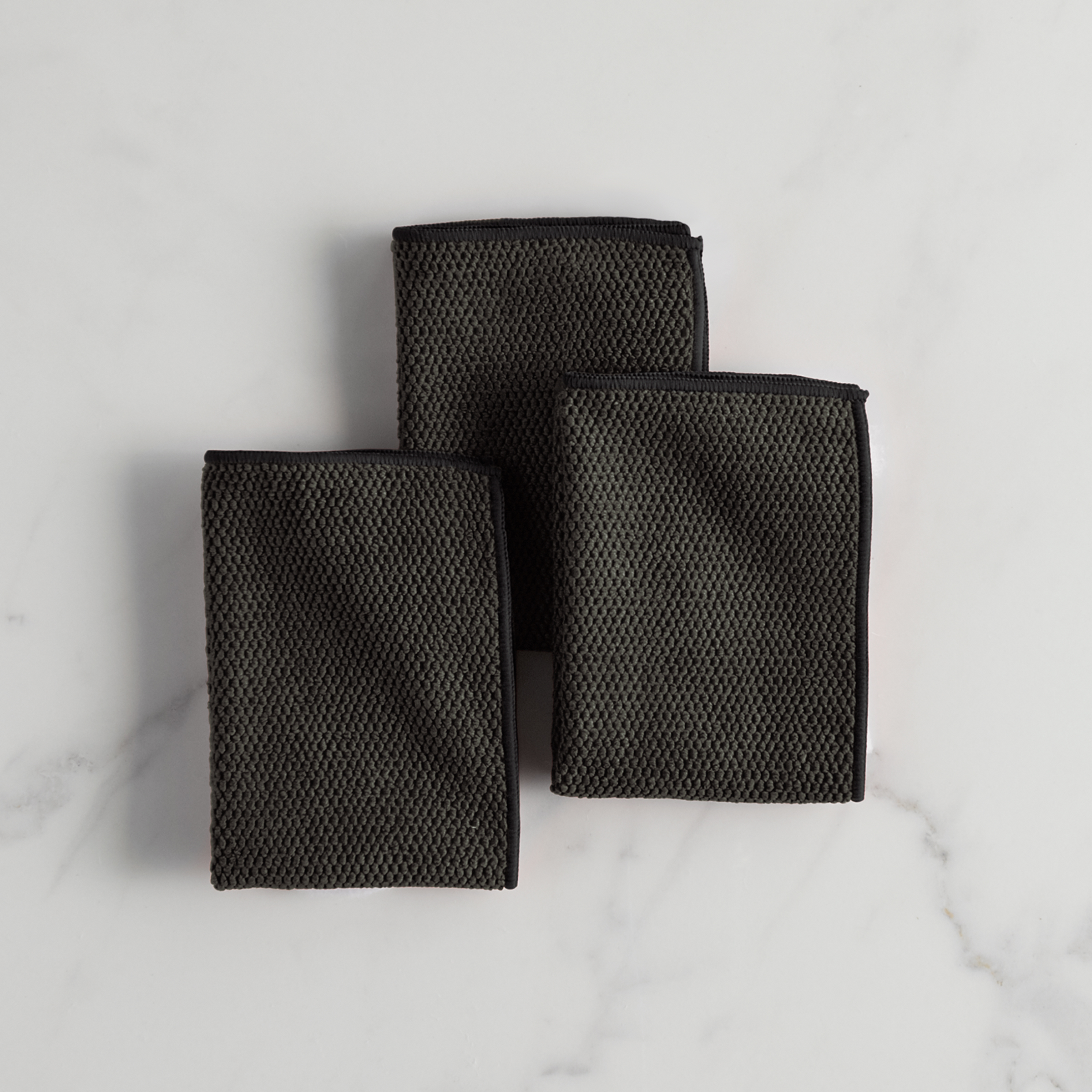 Norwex Diamond Textured Kitchen Cloth Trio - onyx