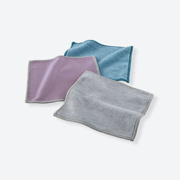 004f556c56961094dc83a448e87aeea5bca91e58.jpg Norwex Mini Microfiber Variety Pack - teal, amethyst with graphite trim, graphite