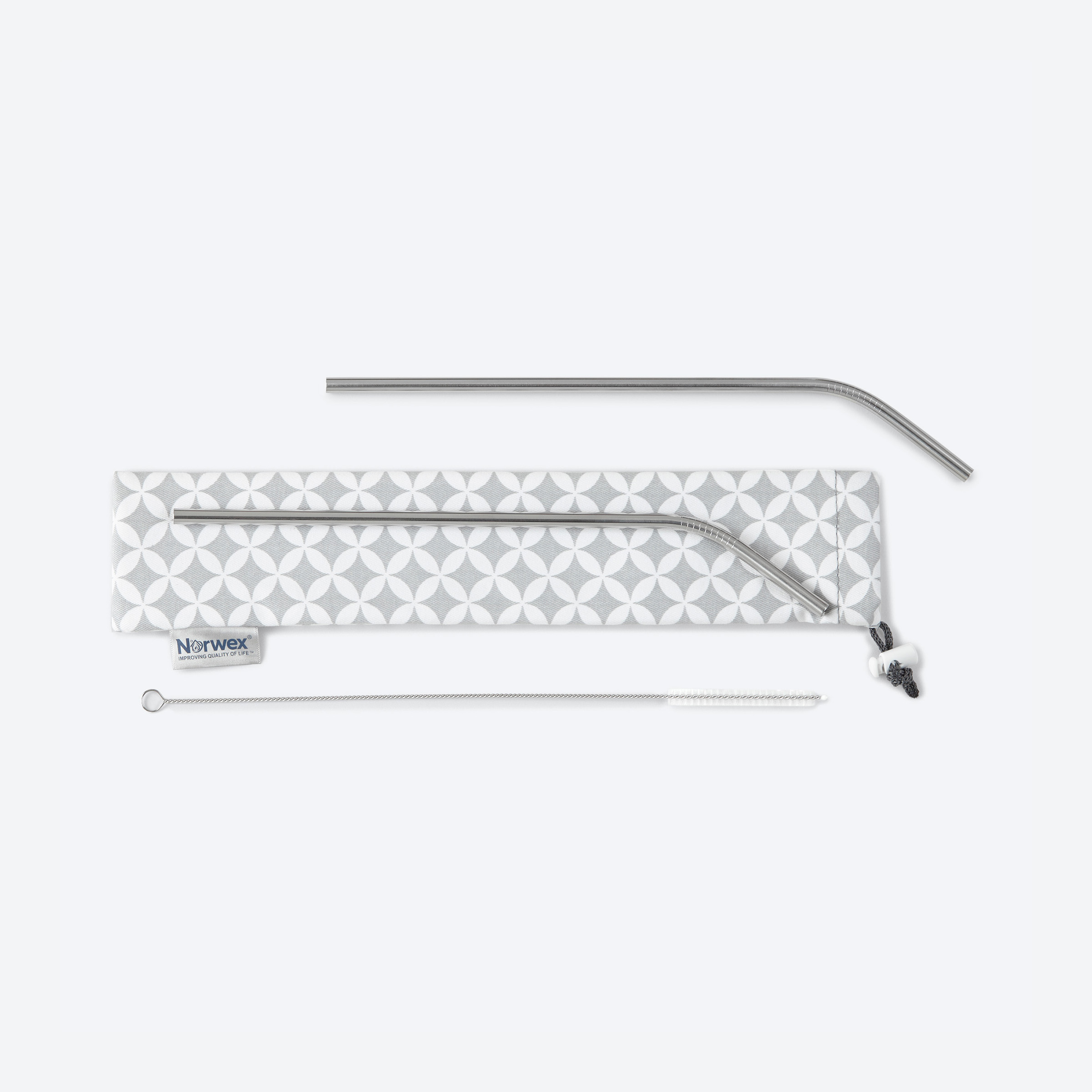 0c4c1453cb9a09da2f41560493c7f861879d15bb.jpg Norwex Stainless Steel Drinking Straws and Bag - Long (set of 2)