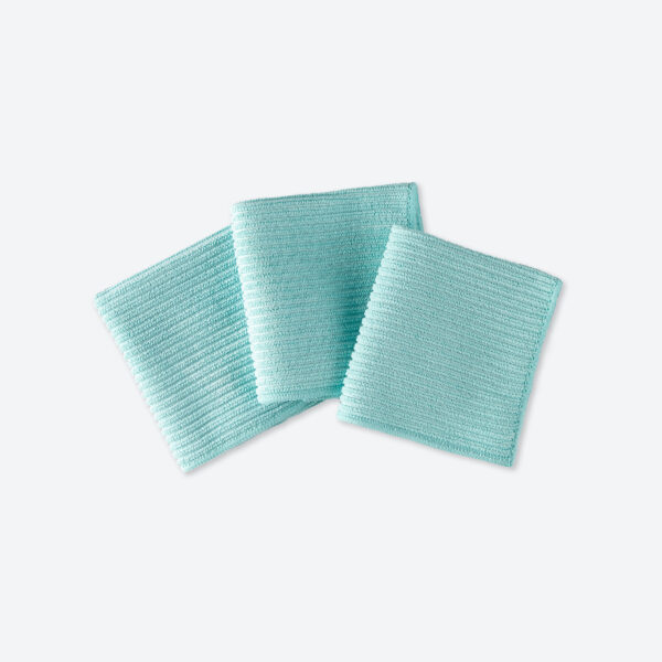 Norwex Channel Textured Kitchen Cloth Trio - sea mist