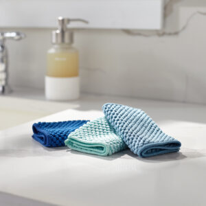 Norwex Counter Cloths - navy, sea mist, teal