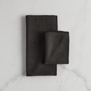 Norwex Diamond Textured Kitchen Towel & Cloth Set - onyx