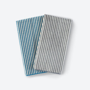 16cda16a7a56b9e67fdf9db64a52fde93b05dea1.jpg Norwex Hand Towel - graphite/vanilla stripes