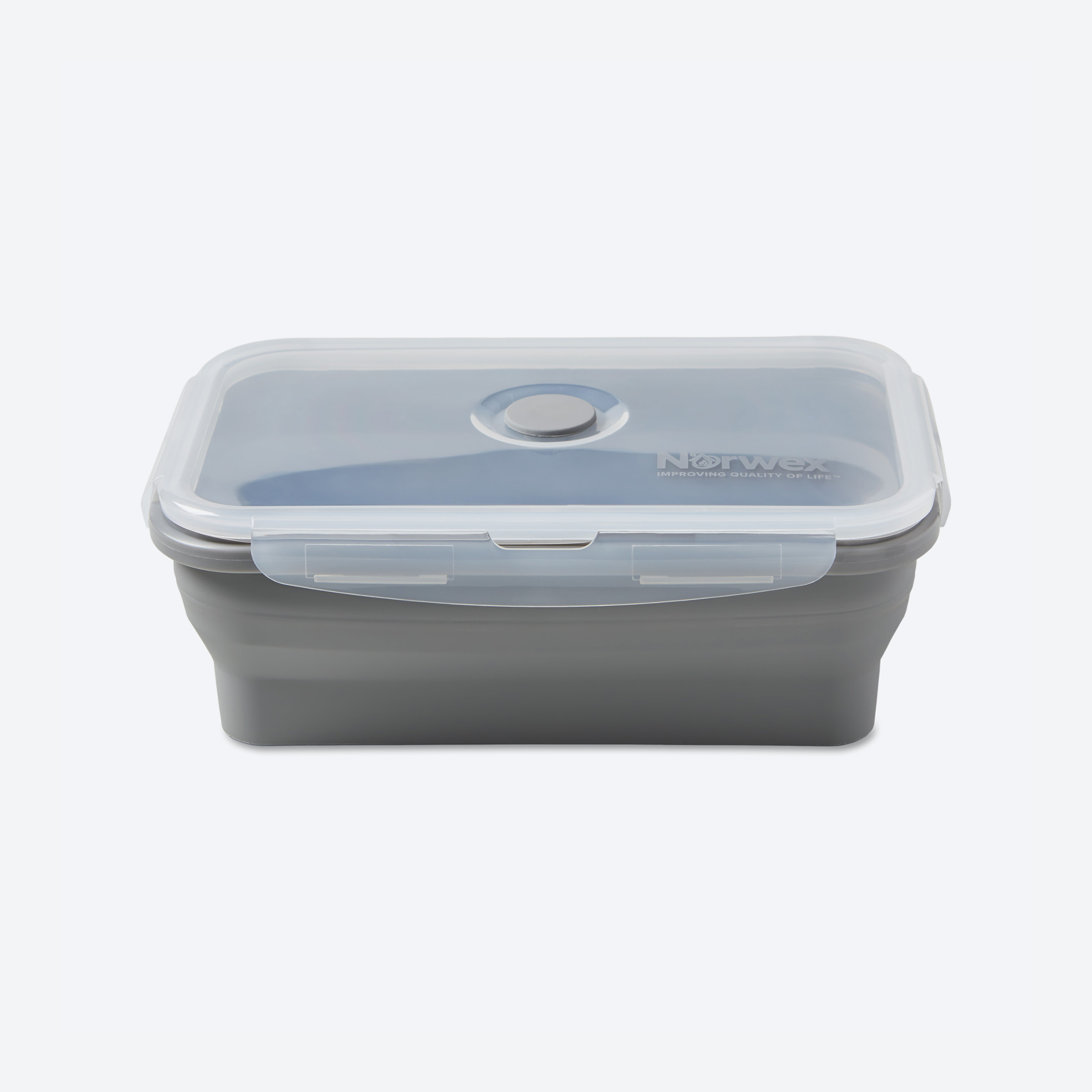 1a71f69df36fee8d97f6c34a0aa73f9363a190ed.jpg Norwex Silicone Food Storage Containers S/M (set of 2) - teal/graphite
