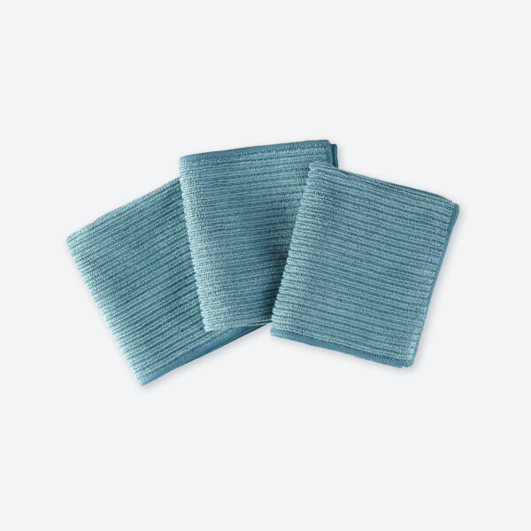 Norwex Channel Textured Kitchen Cloth Trio - teal