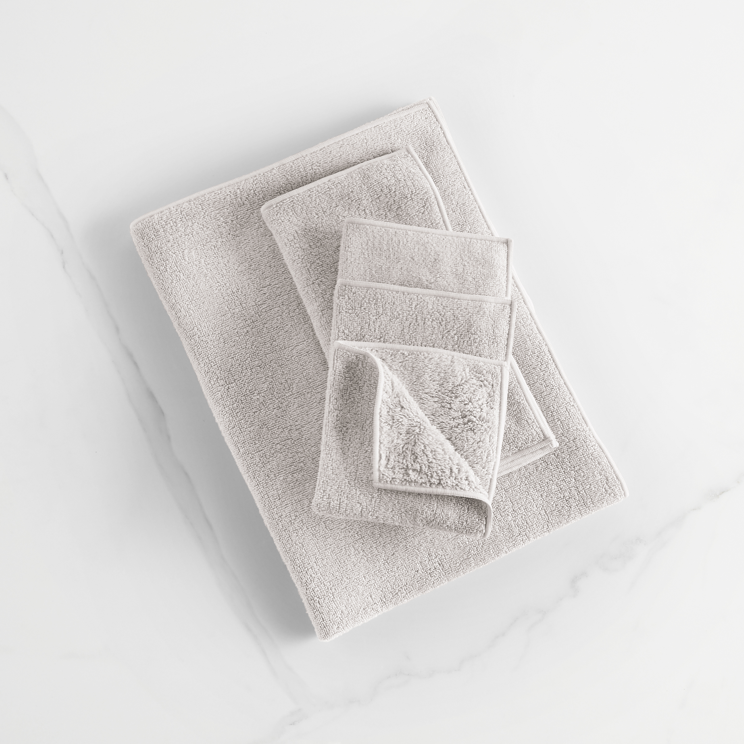 Norwex Lyocell Microfiber Plush Towel Set - heathered oatmeal