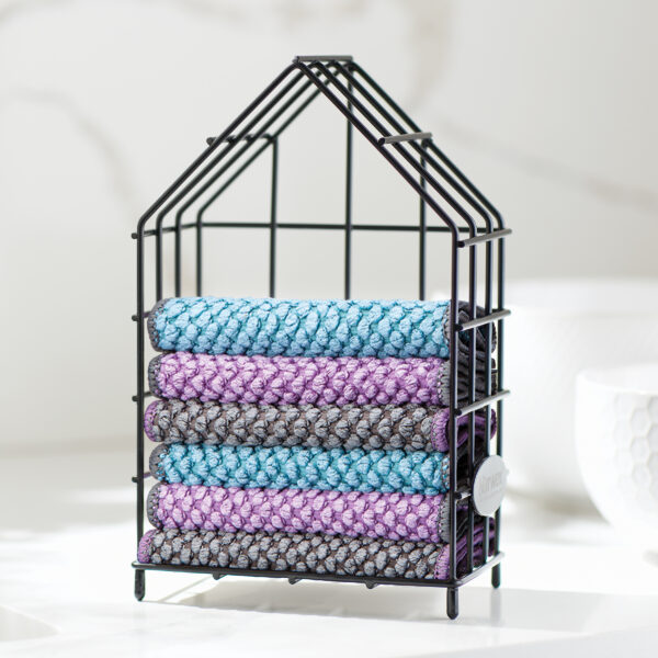 34ca4f62679833729049cc761567ae4bdce9dd8b.jpg Norwex Counter Cloths & Box Set - graphite/eggplant/teal