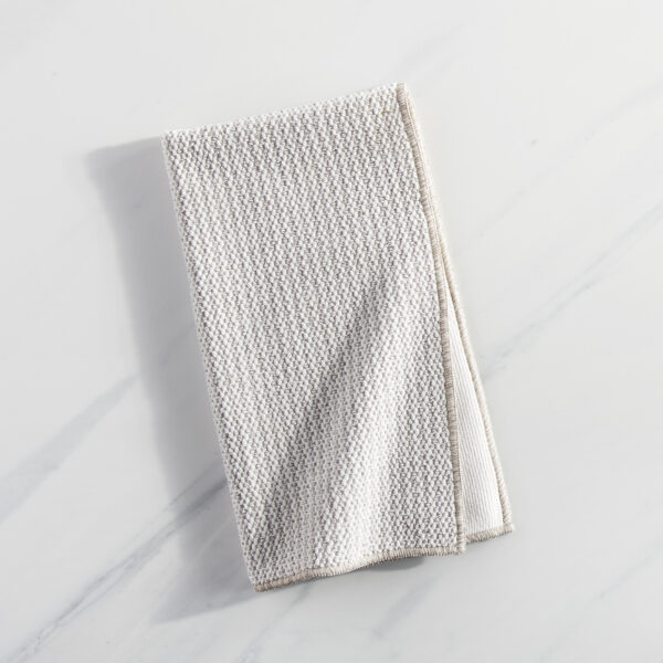 Norwex Diamond Textured Kitchen Towel - heathered oatmeal