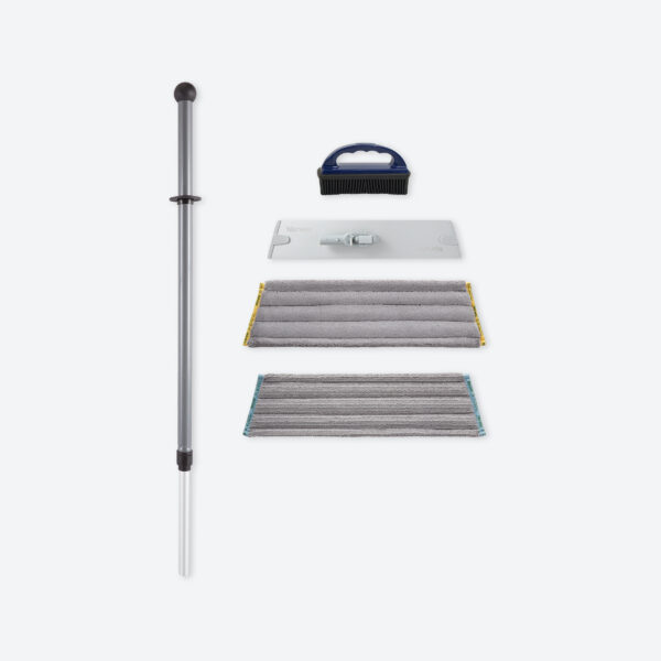 379a7cd1c2c5a72b25725517c54c3141e448009e.jpg Norwex Superior Mop Starter System with Rubber Brush - graphite/black