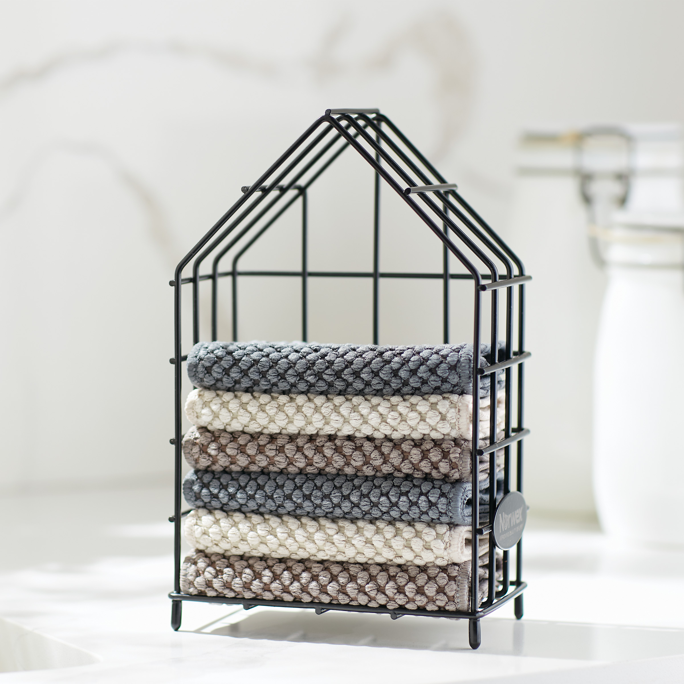 38646782165c478c11d58899b79badec113e19c4.jpg Norwex Counter Cloths & Box Set - slate/vanilla/mushroom