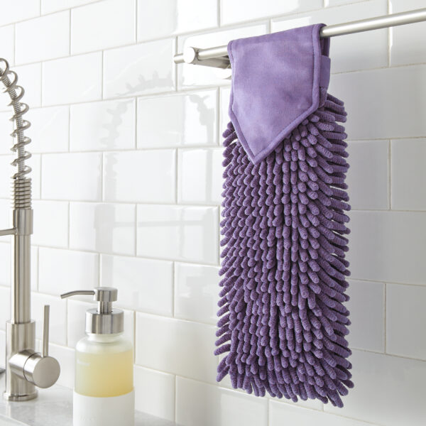4d5c4231e52268e391b4c84d3451029288143ded.jpg Norwex Chenille Hand Towel - eggplant