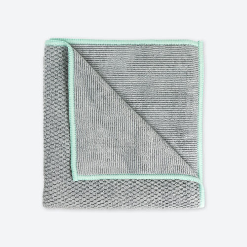 61d250c1d6505afcdc176377cbdd007af17a3902.jpg Norwex Diamond Textured Kitchen Towel - graphite with sea mist trim