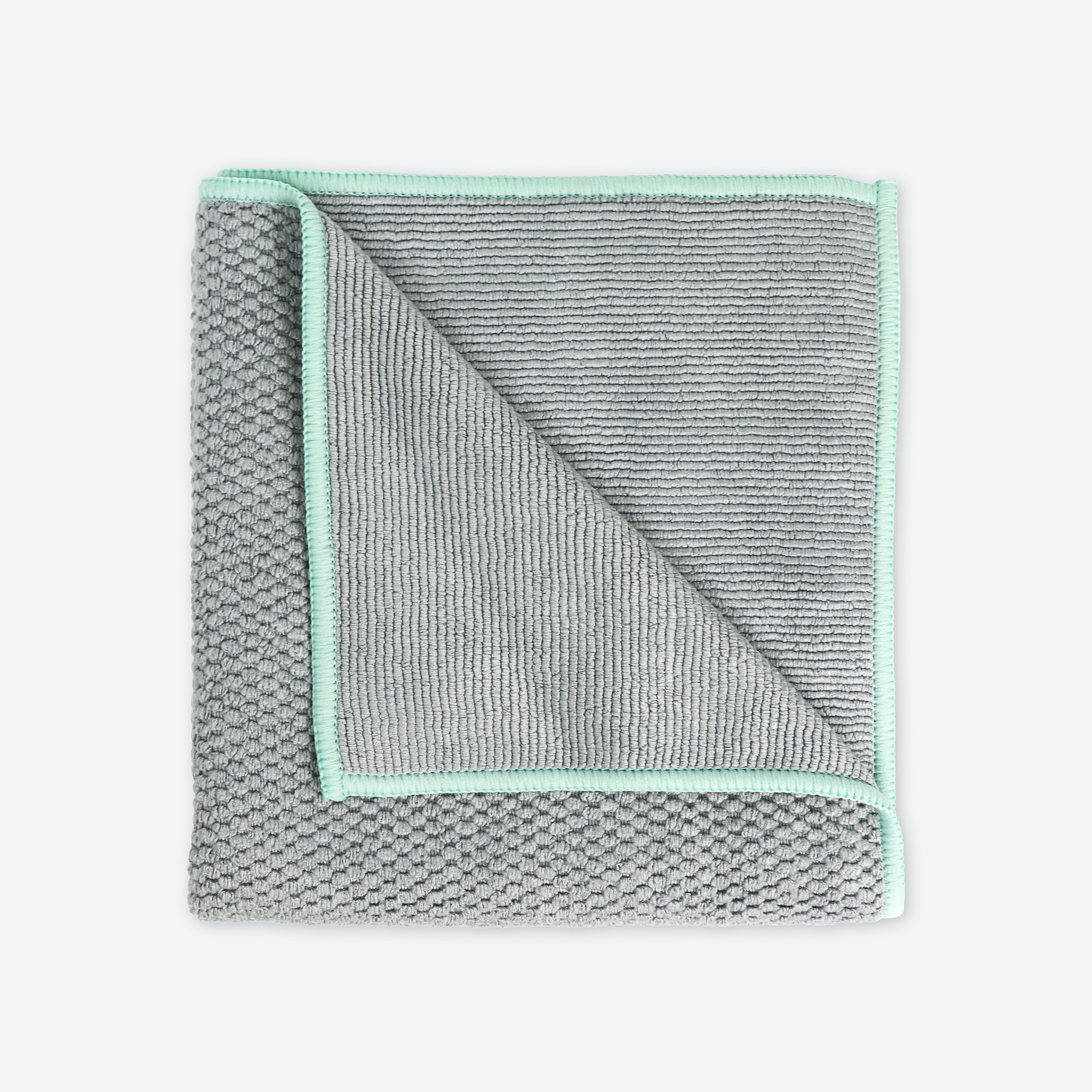 61d250c1d6505afcdc176377cbdd007af17a3902.jpg Norwex Diamond Textured Kitchen Towel - graphite with sea mist trim