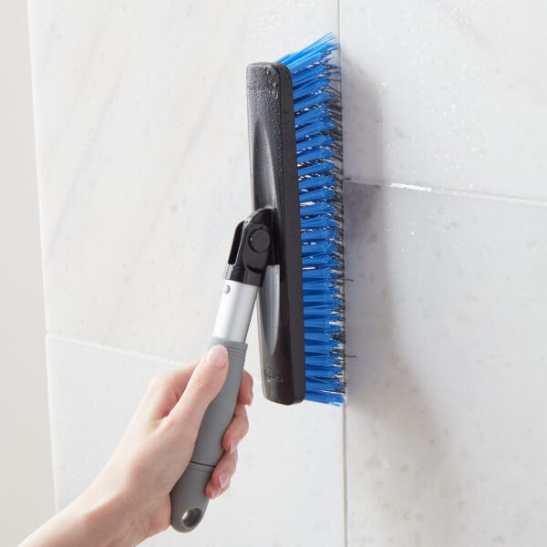 6311794791bca33f4a1cebb704c43a27d93c7c26.jpg Norwex Grout Brush Attachment - graphite/blue
