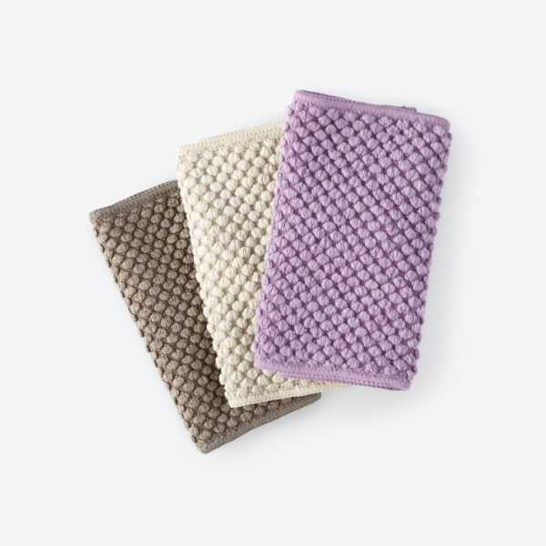 Norwex Counter Cloths & Box Set - mushroom/vanilla/amethyst