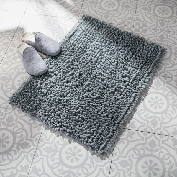7217659e83b38ab57ad35d8bdbe6ce647eb91379.jpg Norwex Chenille Runner and Floor Mat Set - graphite