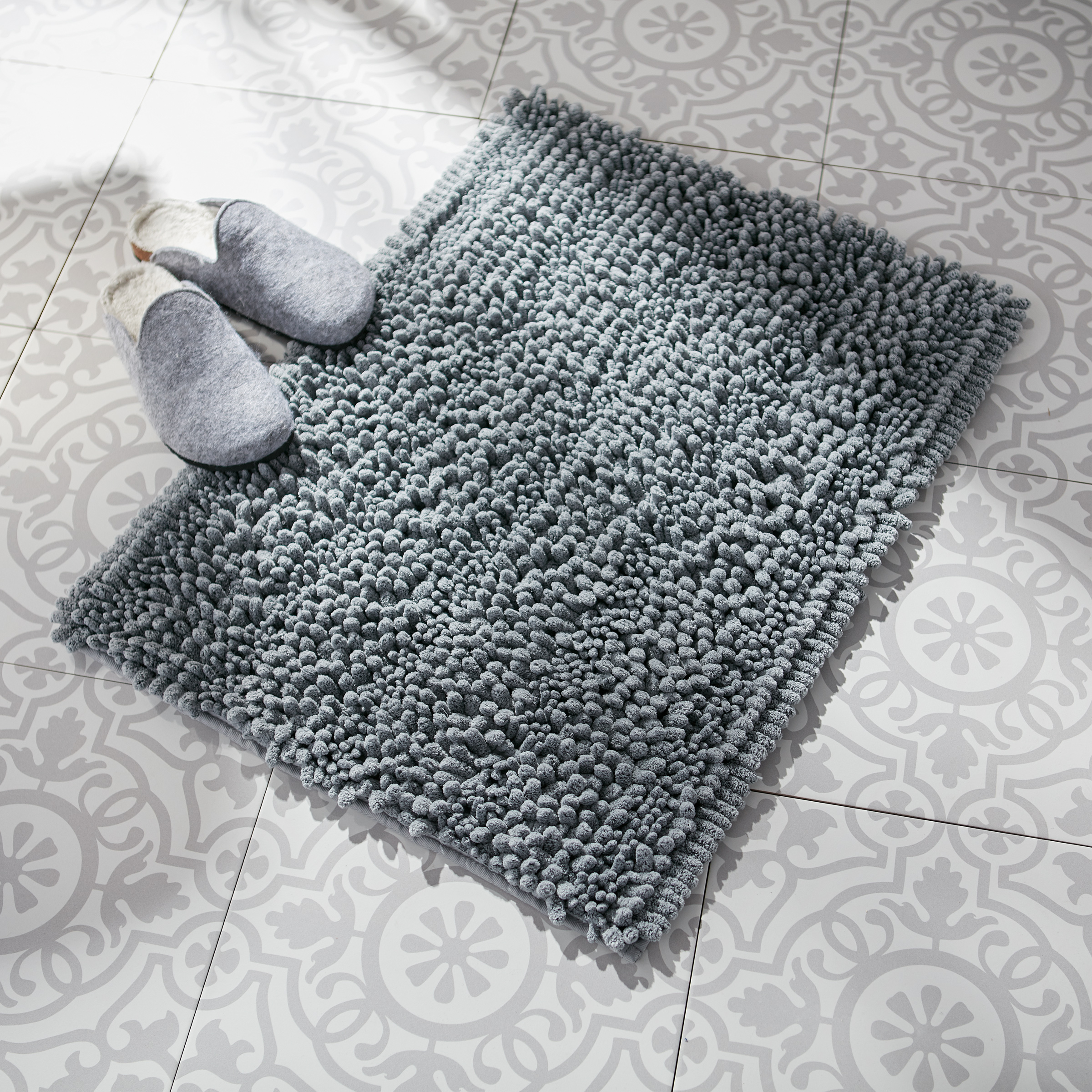 7217659e83b38ab57ad35d8bdbe6ce647eb91379.jpg Norwex Chenille Runner and Floor Mat Set - graphite