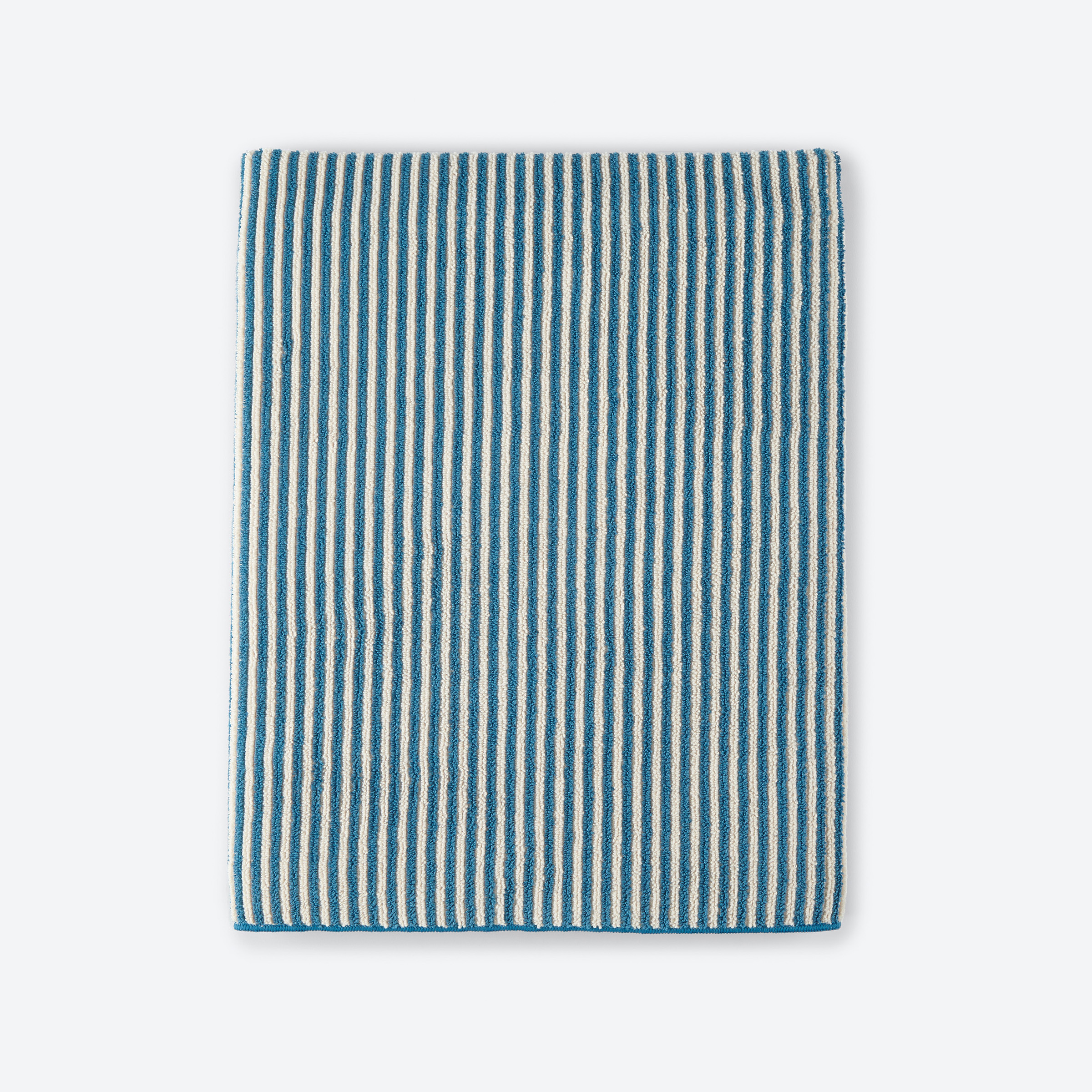 Norwex Bath Towel - teal/vanilla stripes