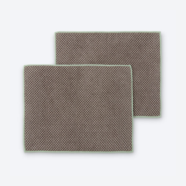 Norwex Refrigerator Drawer Liners - mushroom with sage trim