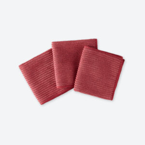 Norwex Channel Textured Kitchen Cloth Trio - pomegranate