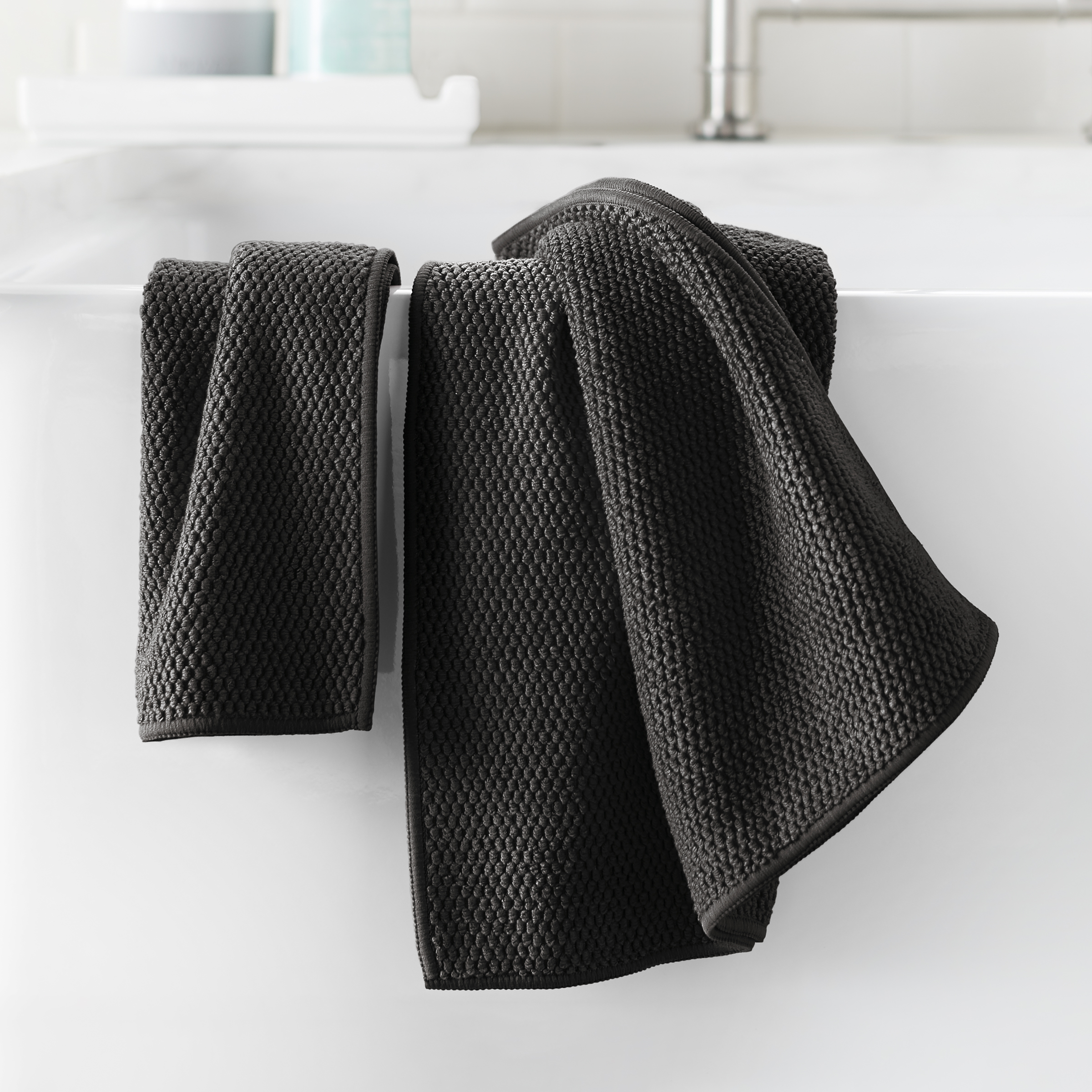 Norwex Diamond Textured Kitchen Towel - onyx