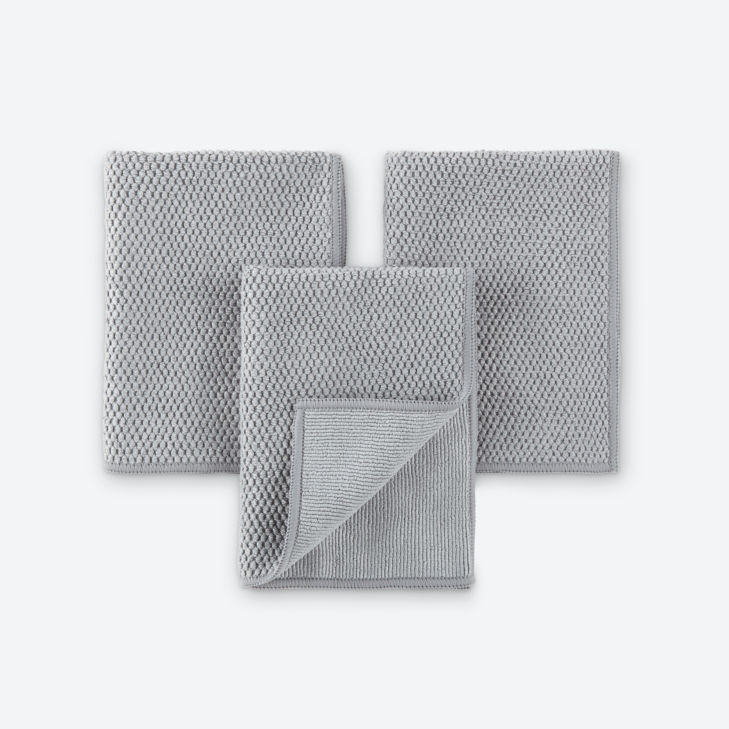 Norwex Diamond Textured Kitchen Cloth Trio - graphite