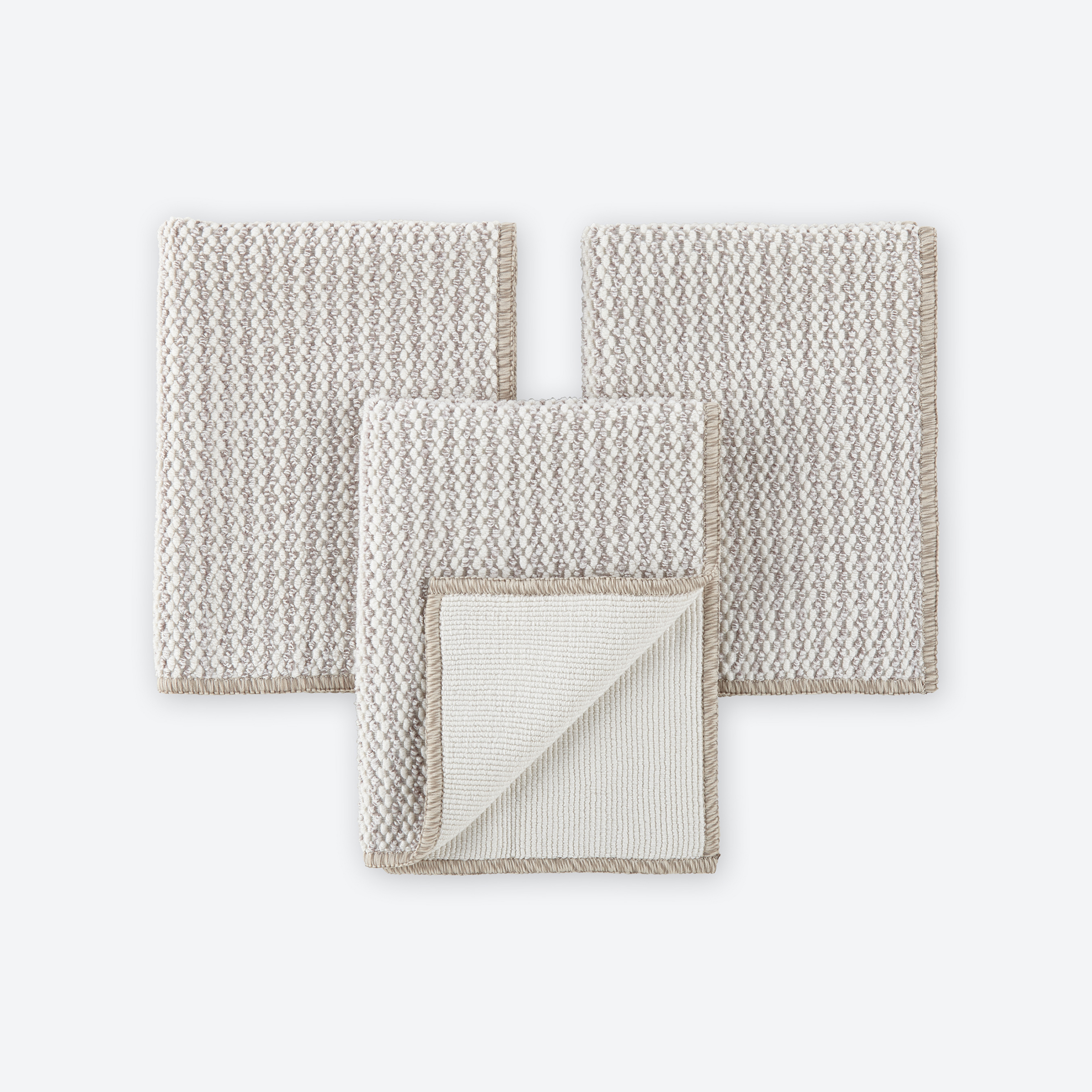 ca568419219fd5e8d0bc6794e05abdde74a98ad6.jpg Norwex Diamond Textured Kitchen Cloth Trio - heathered oatmeal