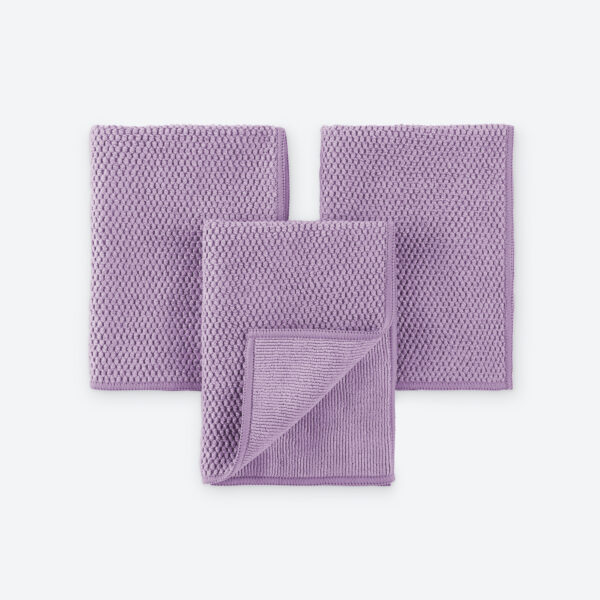 caaf2fdff09f5bfb4b9d094d4d9aac9964ed9db5.jpg Norwex Diamond Textured Kitchen Cloth Trio - amethyst