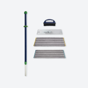 d61d05e87b01b628484173c8595e8aac7853f424.jpg Norwex Superior Mop Starter System with Rubber Brush - blue/green