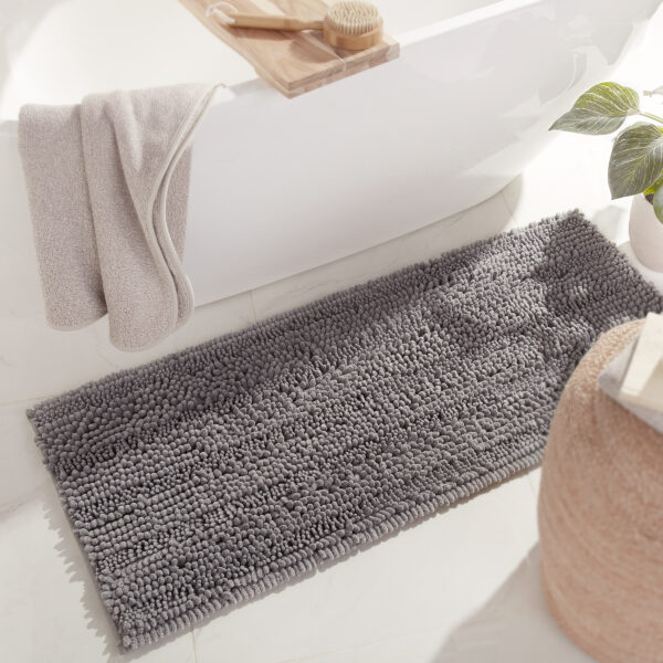 d6e95de6008df516fc2f0882ebc59b322860b286.jpg Norwex Chenille Runner and Floor Mat Set - graphite