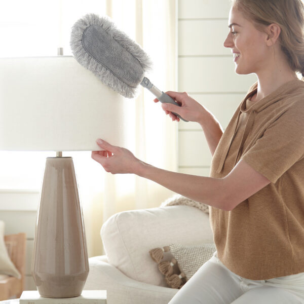 e35067663ae697fcc77e32625db0f018a1f7979a.jpg Norwex EnviroWand® with Two-Sided Duster, graphite - mini
