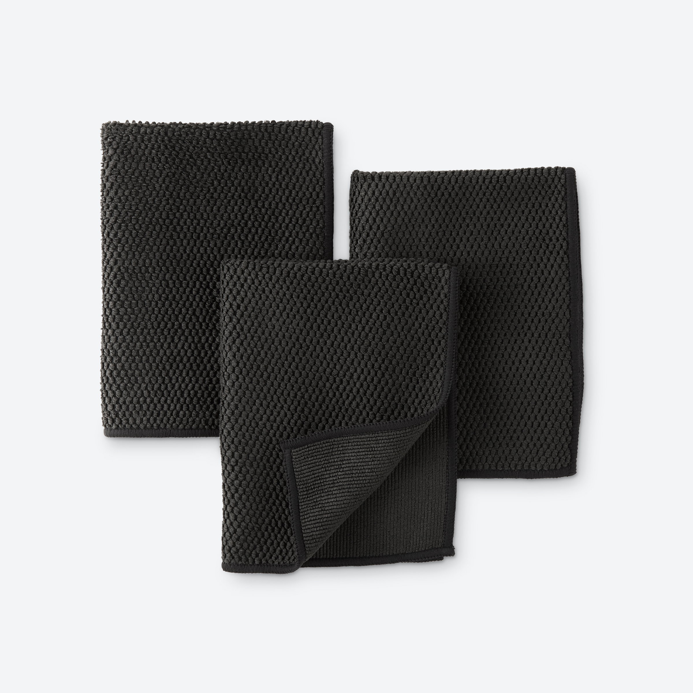 Norwex Diamond Textured Kitchen Cloth Trio - onyx