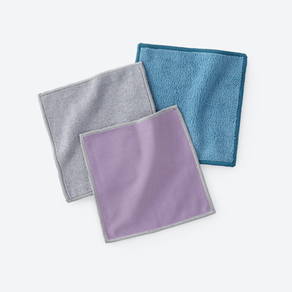 ee134b9180722c66e0c8f19db1c845077a81494d.jpg Norwex Mini Microfiber Variety Pack - teal, amethyst with graphite trim, graphite