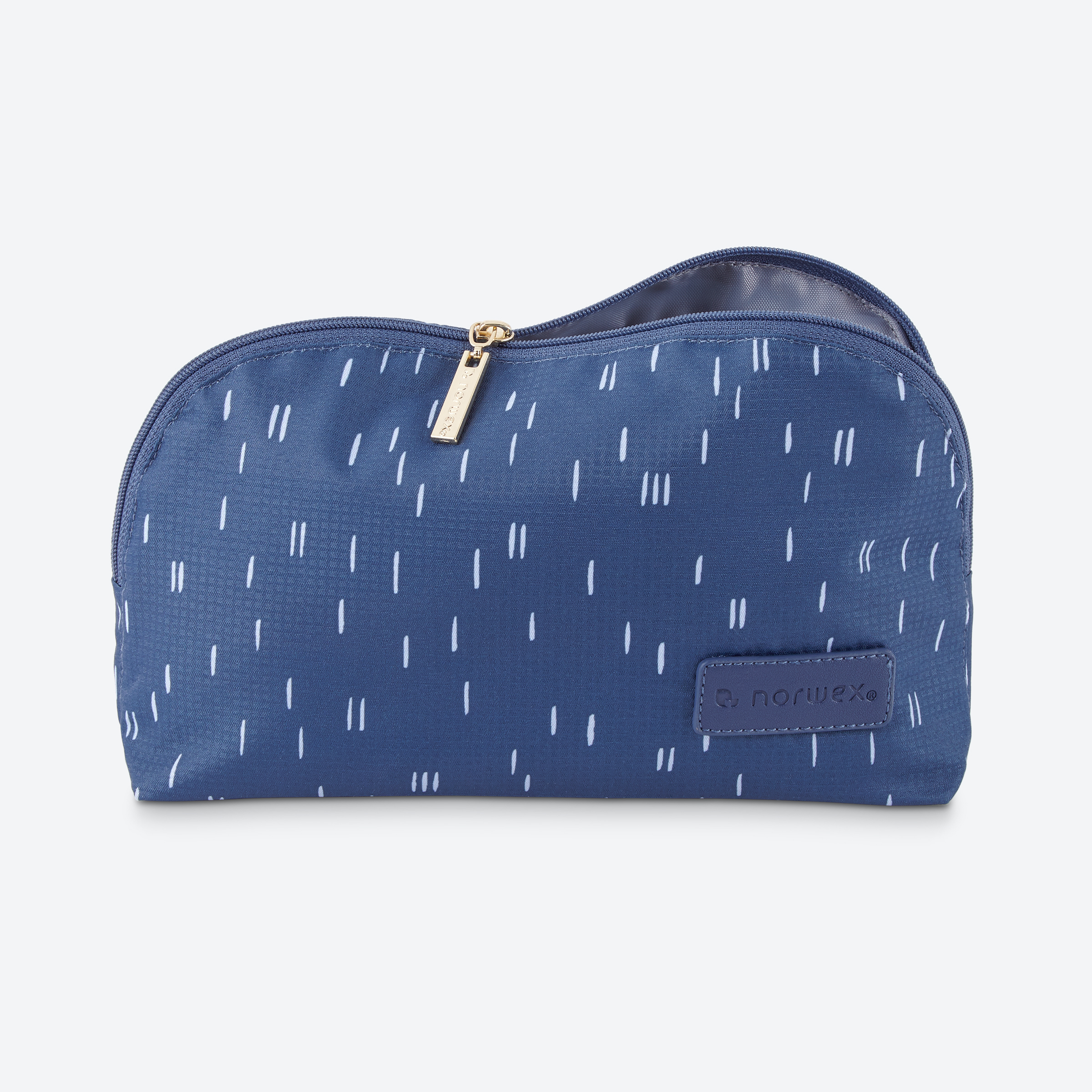 Norwex Carryall Half-Moon Bag - birch lines
