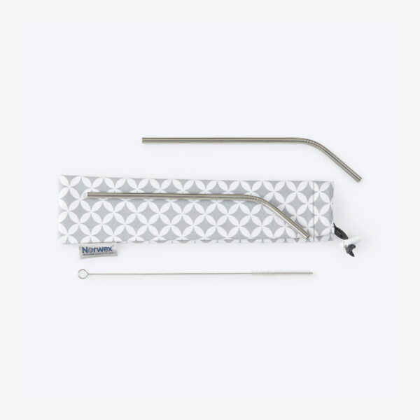 f8ad8654bf77b03e40385be5cd58ed9be7129ef0.jpg Norwex Stainless Steel Drinking Straws and Bag - Regular (set of 2)